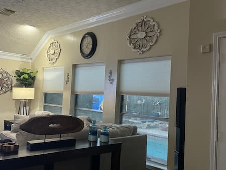 Cover happy customer norman cordless top down bottom up cellular shades pearland tx