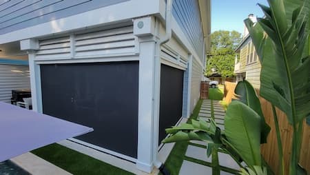 Cover pro protective motorized outdoor roller shades clear lake shores tx