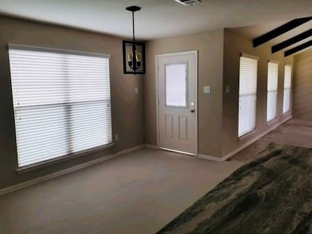 New Faux Wood Blinds Installed On D-Jon In Tomball, TX