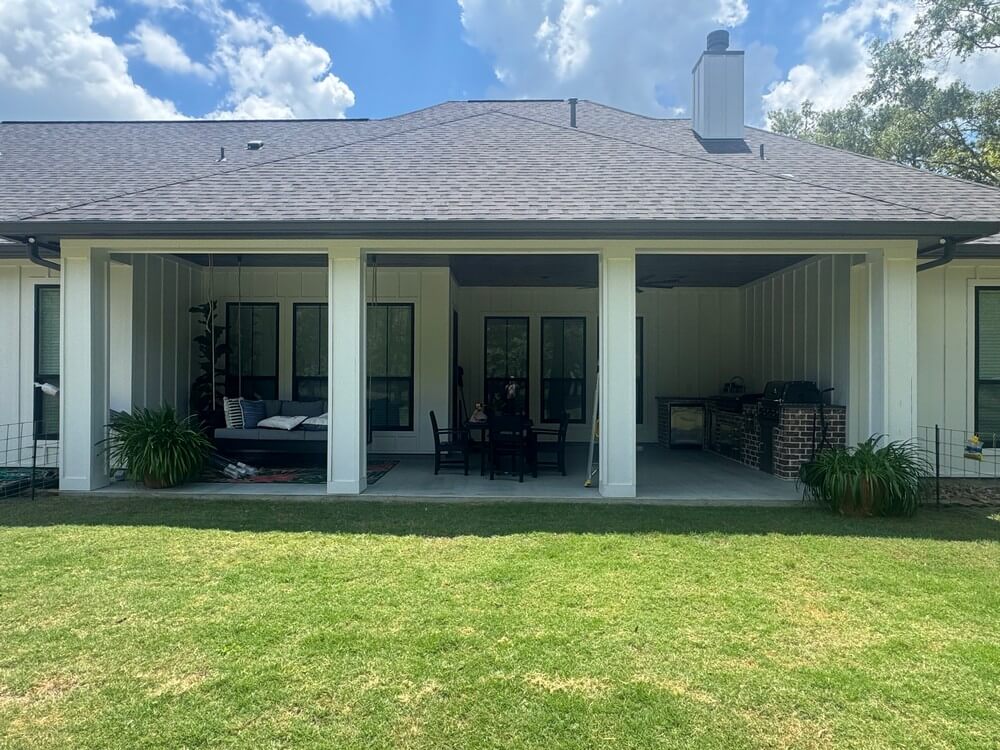 Protective Outdoor Manual Roller Shades on County Rd 632b in Dayton, TX